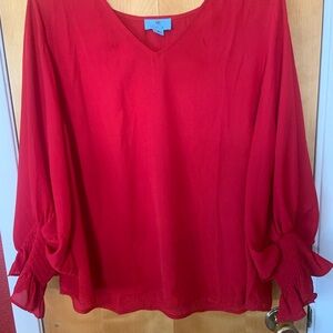 Elegant Red Blouse